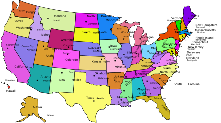 Average Female Height USA by States
